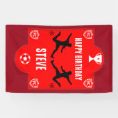 Football Birthday Banner (Horizontaal)