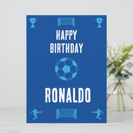 Football Birthday Banner (Staand voorkant)
