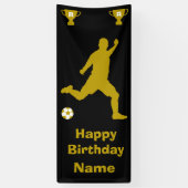 Football Birthday Banner (Verticaal)