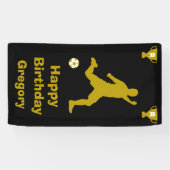 Football Birthday Banner (Horizontaal)