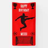 Football Birthday Banner (Verticaal)