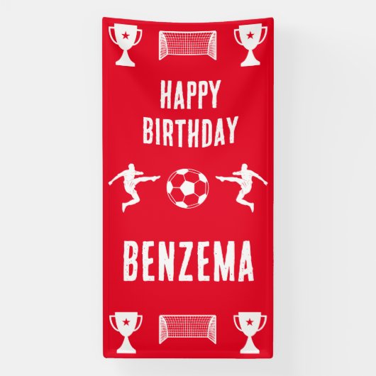 Football Birthday Banner (Verticaal)