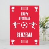 Football Birthday Banner (Staand voorkant)