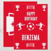 Football Birthday Banner (Voorkant / Achterkant)
