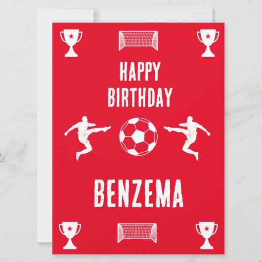 Football Birthday Banner (Voorkant)