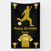 Football Birthday Banner (Verticaal)