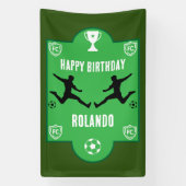 Football Birthday Banner (Verticaal)