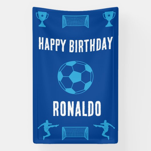 Football Birthday Banner (Verticaal)