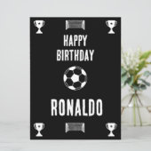 Football Birthday Banner (Staand voorkant)