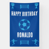 Football Birthday Banner (Verticaal)