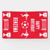 Football Birthday Banner (Horizontaal)