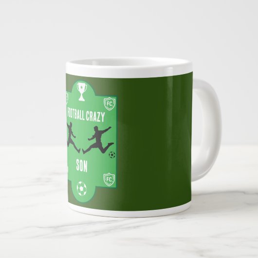 Football Birthday Banner Grote Koffiekop (Voorkant rechts)