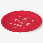 Football Birthday Banner Papieren Bordje (Gekanteld)