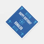 Football Birthday Banner Servet (Hoek)