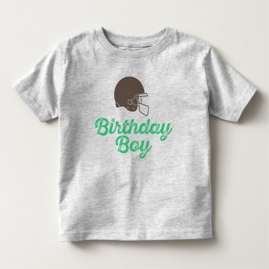 Football Birthday Boy Shirt (Voorkant)