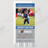 Football Birthday | Foto van Birthday Invite Kaart (Voorkant / Achterkant)