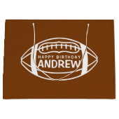 Football Birthday Gift Bag Groot Cadeauzakje (Voorkant)