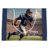 Football Birthday Groot Cadeauzakje (Voorkant)