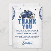 Football Birthday Hartelijk dank Bedankkaart (Voorkant)