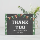 Football Birthday Hartelijk dank Kaart (Staand voorkant)