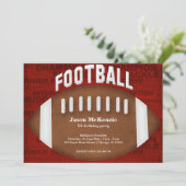 Football Birthday Kaart (Staand voorkant)