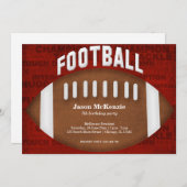 Football Birthday Kaart (Voorkant / Achterkant)