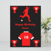 Football Birthday Kaart (Staand voorkant)