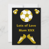 Football Birthday Kaart (Achterkant)