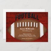 Football Birthday Kaart (Voorkant / Achterkant)