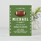 Football Birthday Kaart (Staand voorkant)
