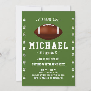 Football Birthday Kaart