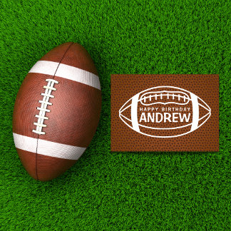 Football Birthday Kaart