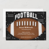 Football Birthday Kaart (Voorkant / Achterkant)