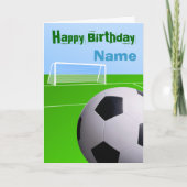 Football Birthday Kaart (Voorkant)
