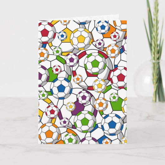 Football Birthday Kaart (Voorkant)