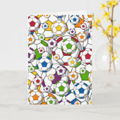 Football Birthday Kaart (Gele Bloem)