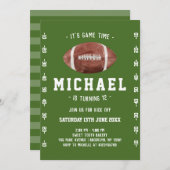 Football Birthday Kaart (Voorkant / Achterkant)