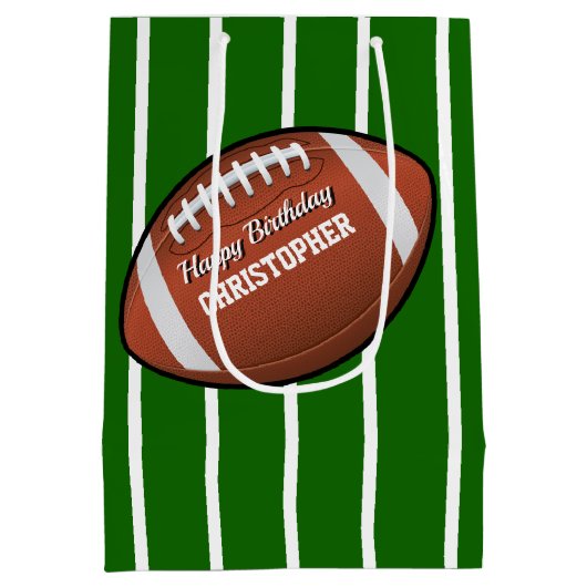 Football Birthday Medium Cadeauzakje (Achterkant)