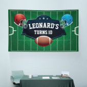 Football birthday party backdrop spandoek (Beurs)