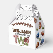 Football Birthday Party Bedankdoosjes (Achterkant)