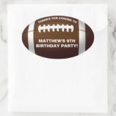 Football Birthday Party Favor Sticker (Tas)