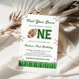 Football Birthday Party First Year Down Kaart