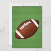 Football Birthday Party Invitation Kaart (Achterkant)