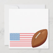 Football Birthday Party Invitation Kaart (Achterkant)