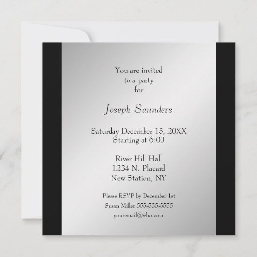 Football Birthday Party Invitation Kaart (Achterkant)