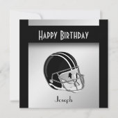 Football Birthday Party Invitation Kaart (Voorkant)
