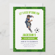 Football Birthday Party Invitation