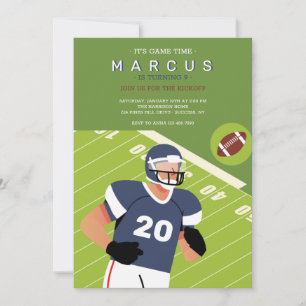 Football Birthday Party Kaart