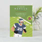 Football Birthday Party Kaart (Staand voorkant)