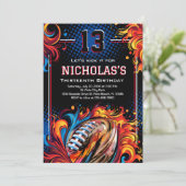 Football Birthday Party Kaart (Staand voorkant)